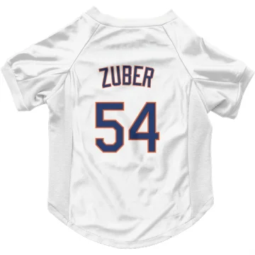 Tyler Zuber New York Mets  Dog & Cat Pet Jersey - White